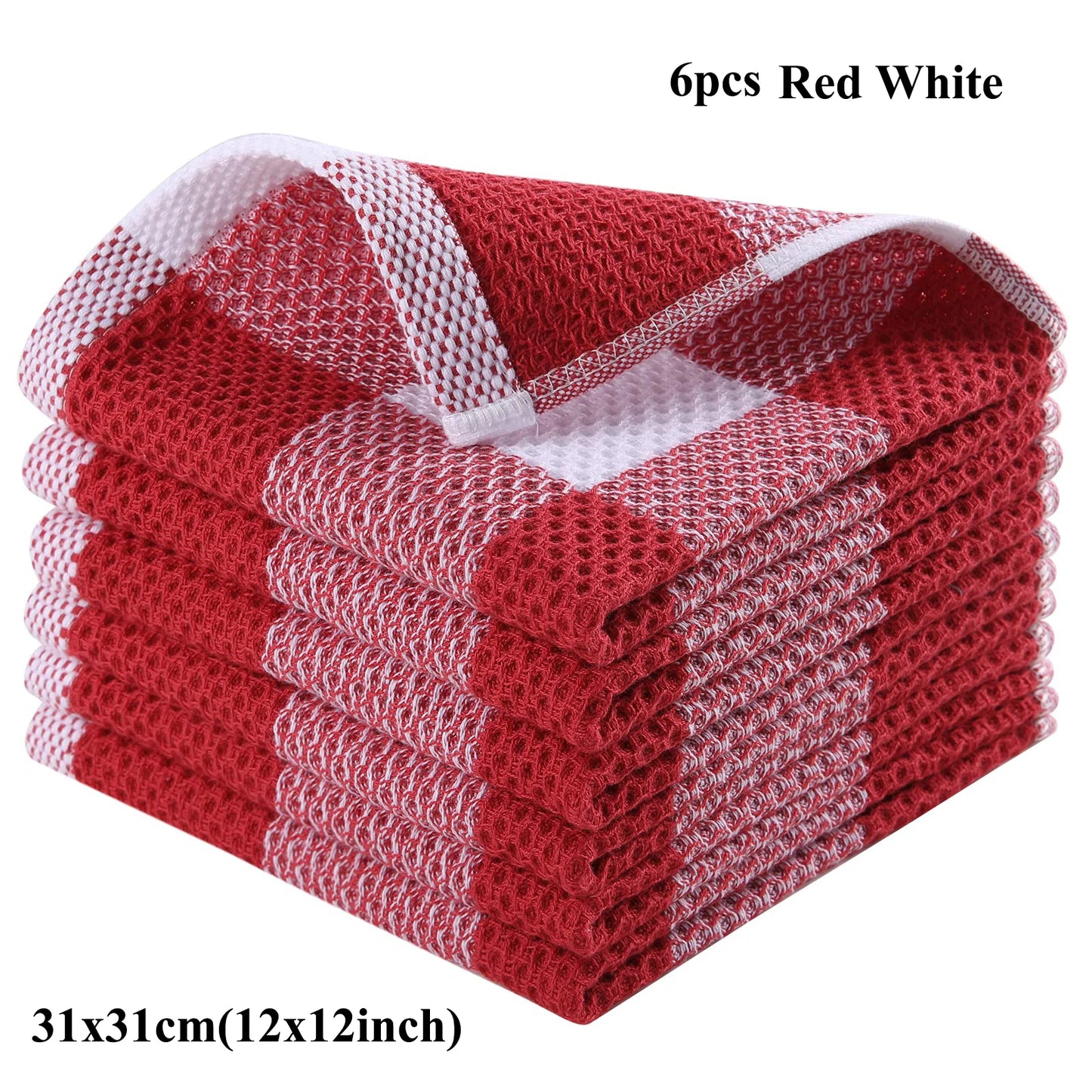 Torchons de cuisine "Esprit Matinal" en Coton Gaufre - Douceur absolue & Chic authentique